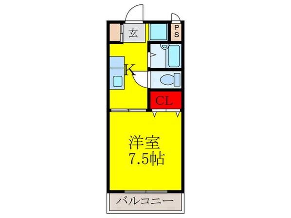 ヴェルドゥ－ル北春日丘の物件間取画像